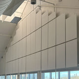 Hi-NRC Feltboard Baffle Installation - White Baffles