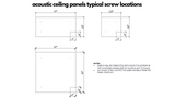 acoustic ceiling panels typical screw locations